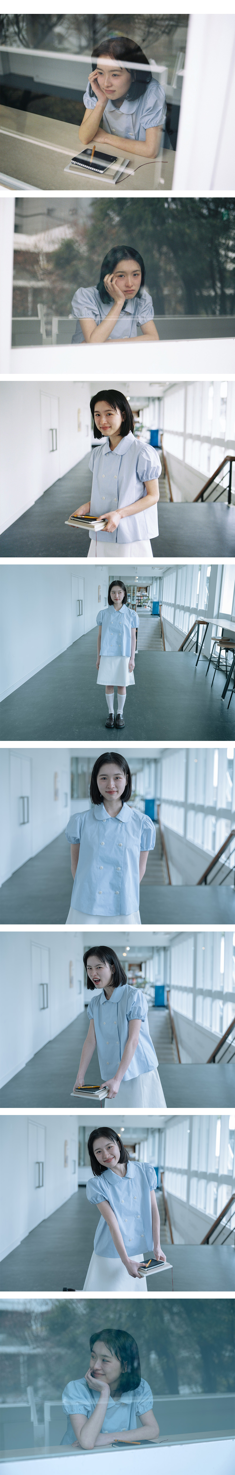 トップス OHESHIO ROUND COLLAR DOUBLE BLOUSE OHESHIO ROUND COLLAR DOUBLE BLOUSE