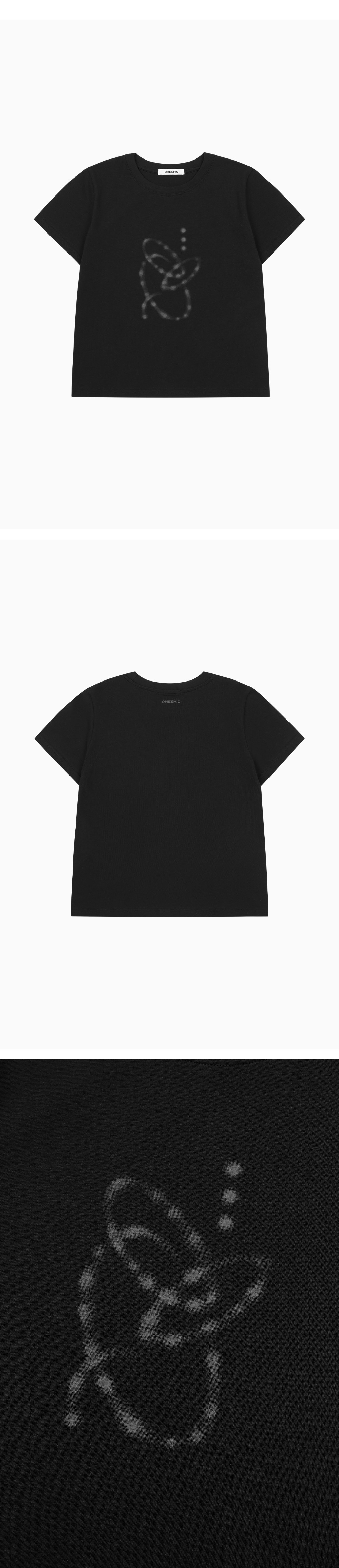 Tシャツ・カットソー OHESHIO WATER DROP T-SHIRT 5BJH1394 WATER DROP T-SHIRT, BLACK | ファッション通販サイト NUGU