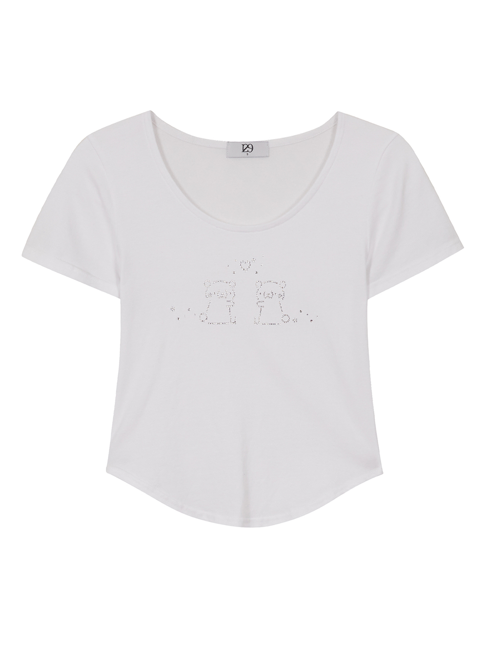 ★ILLIGO★ Kuma Hotfix Fitted T-Shirt 3color Kuma Hotfix Fitted T-Shirt White | ファッション通販サイト NUGU