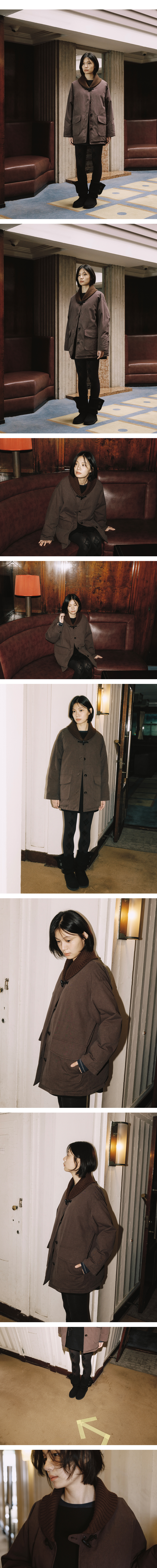 KNIT SHAWL COLLAR JACKET, BROWN | ファッション通販サイト NUGU