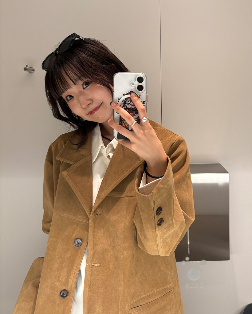 スチャンオーバーサイズスエードジャケット | ファッション通販サイト NUGU