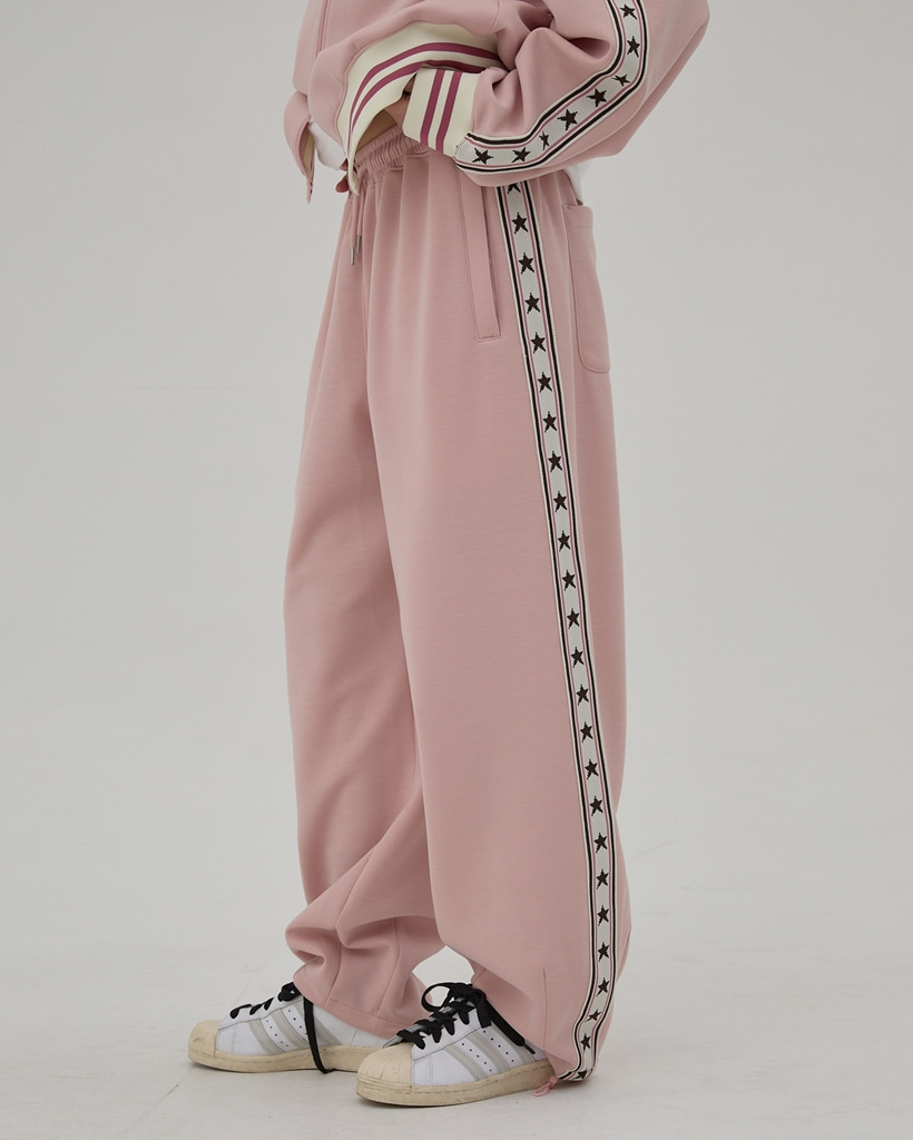 [K-POPアイドル着用] Star Track Pants PINK