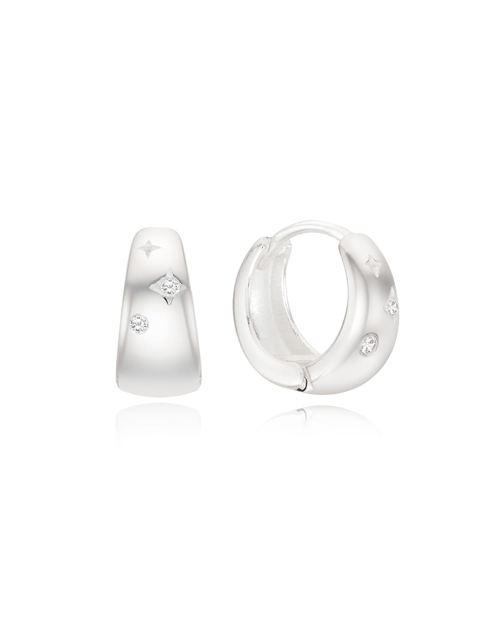glacy star cubic earring