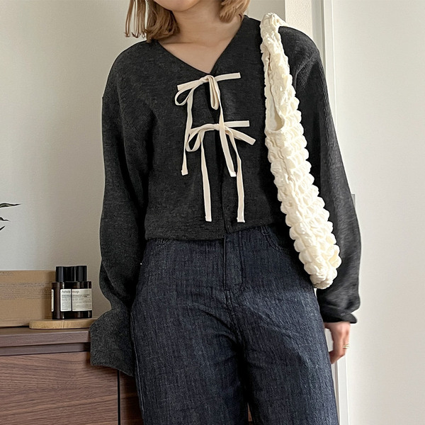 ダブルリボンカーディガン | ファッション通販サイト NUGU