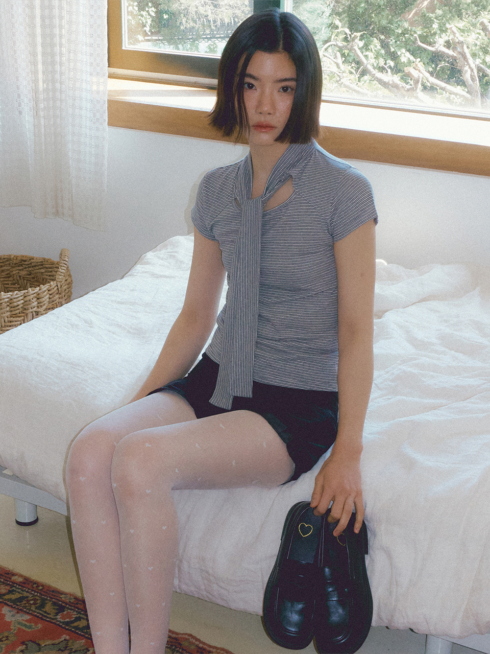 STRIPE LAYERED HALTERNECK / MINT | ファッション通販サイト NUGU STRIPE LAYERED HALTERNECK / MINT | ファッション通販サイト NUGU