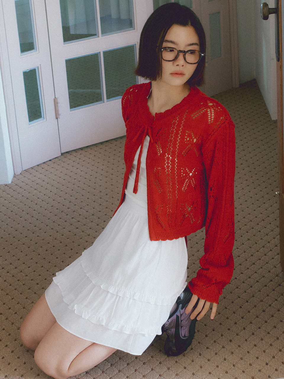 ASP DOUBLE LACE MINI SKIRT WHITE | ファッション通販サイト NUGU