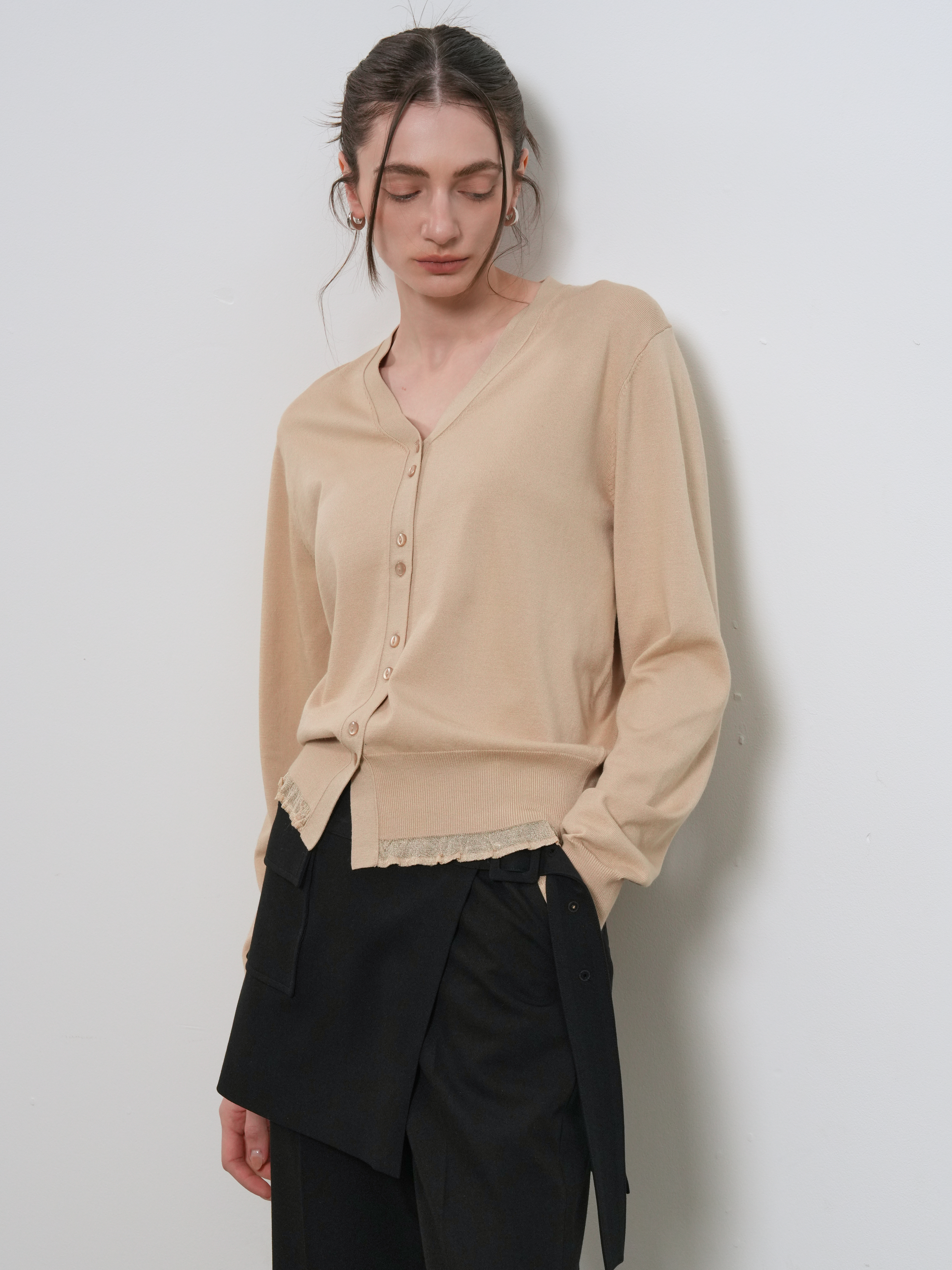 リラックスフリルカーディガン_3color