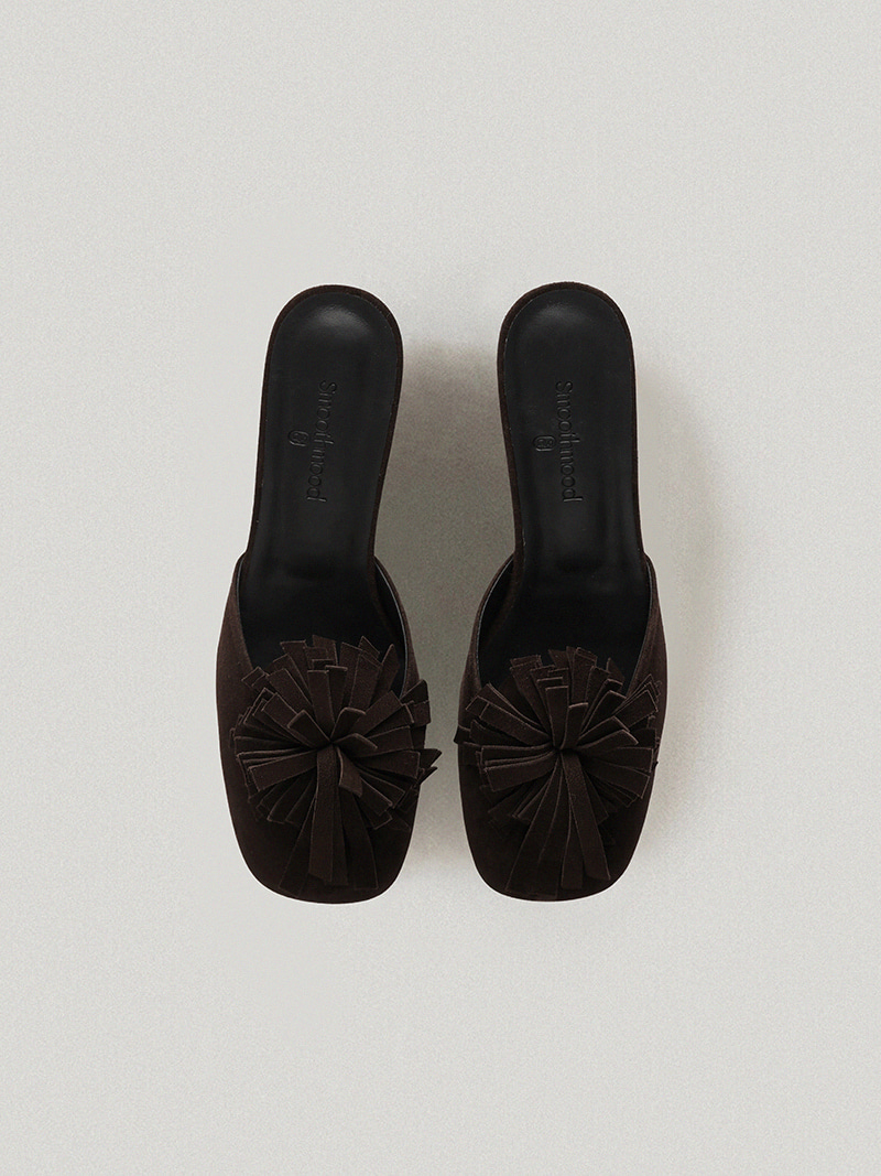 Maremma Floral Mule Brown