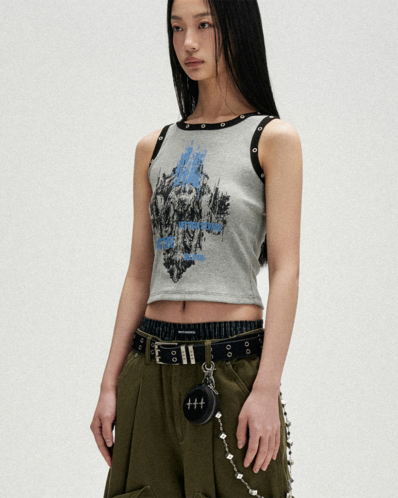 W Relic Eyelet Sleeveless - Grey