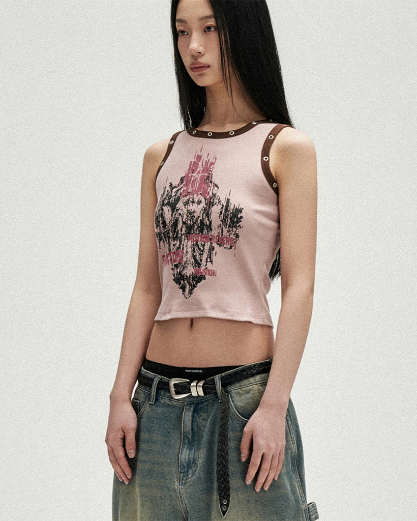 W Relic Eyelet Sleeveless - Pink