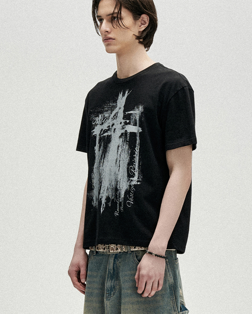 After Collapse Regular Fit T-Shirts - Black