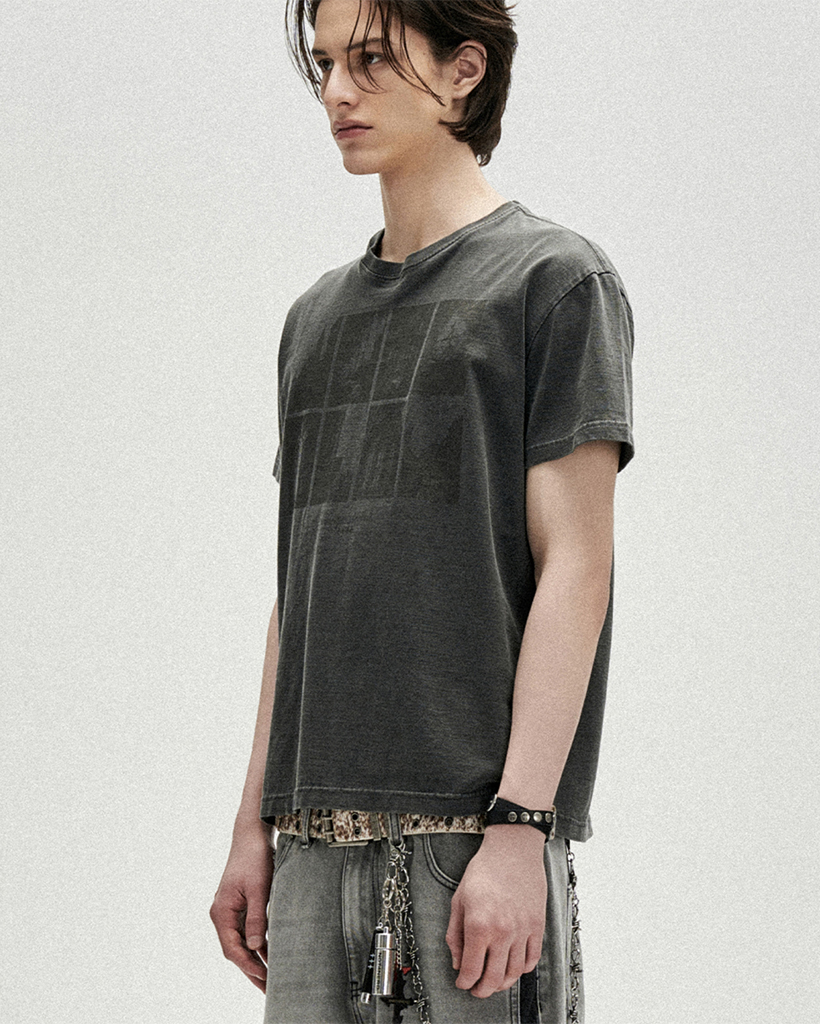 Cathedral Afterimage Pigment Regular Fit T-Shirts - Charcoal