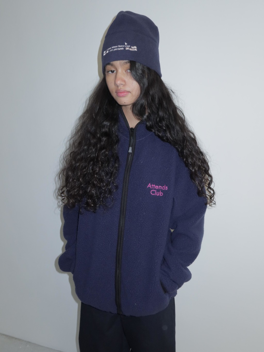 Attends fleece jacket(navy)