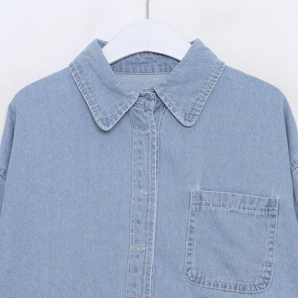 クロップドデニムシャツ | ファッション通販サイト NUGU