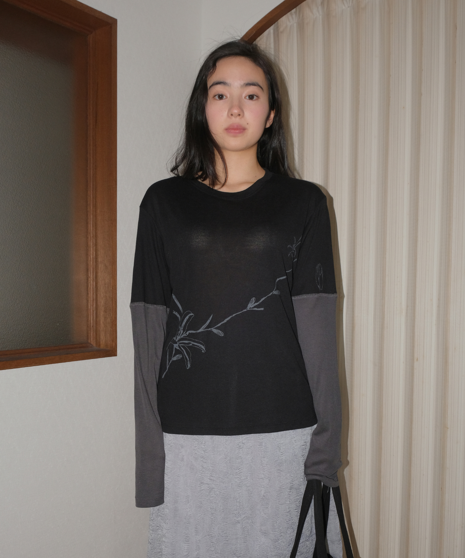 LAYERED PLANTS T-SHIRT BLACK