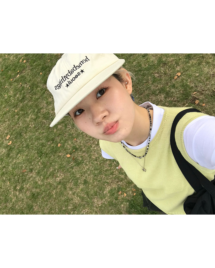 レタリングキャンプキャップ