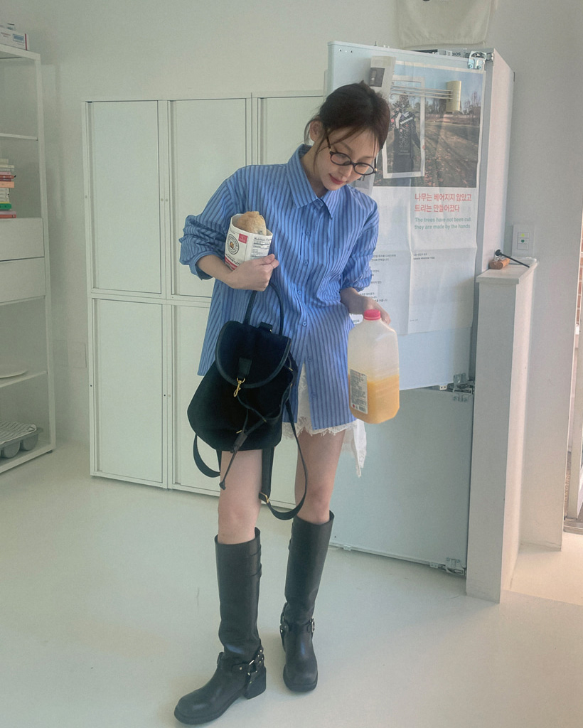 t0720　nae ブルーストライプシャツ nanamica ONLINE STORE│