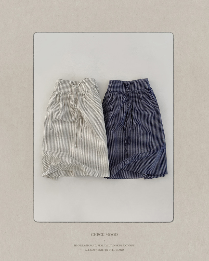 SLOWMADE.チェックスカート | ファッション通販サイト NUGU