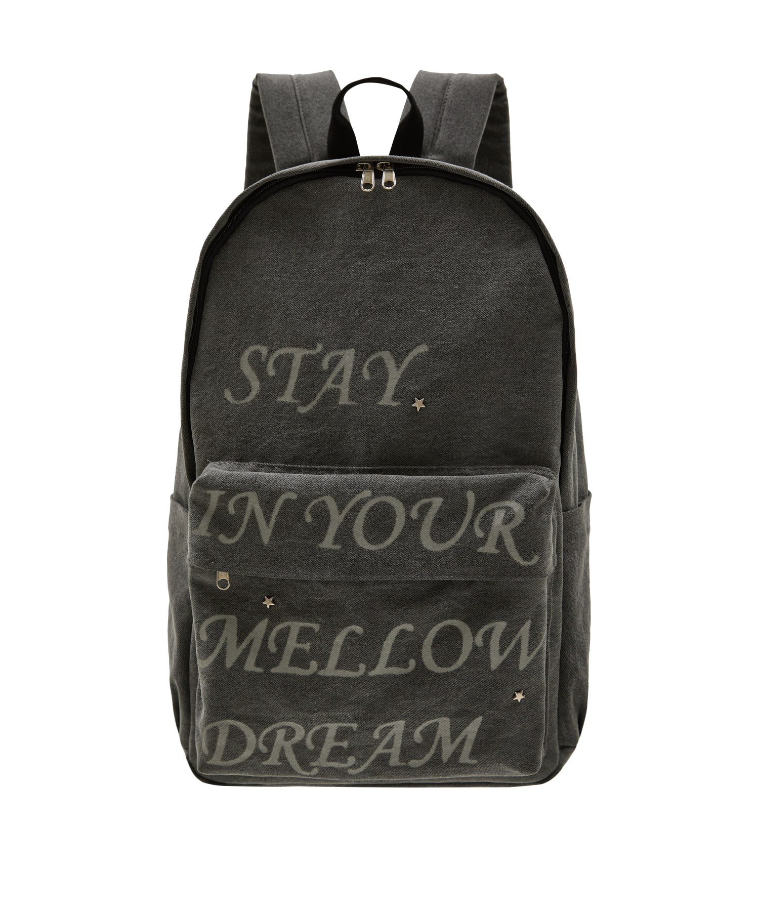MELLOW DREAM Washed Backpack CHARCOAL