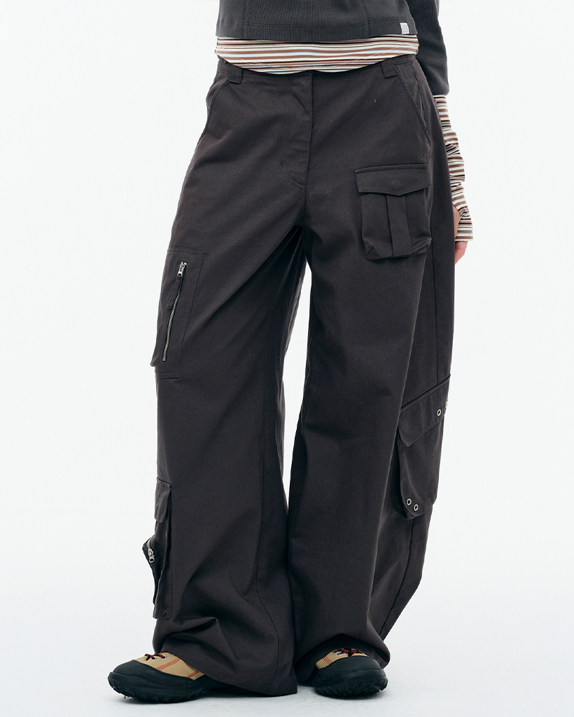 MULTI POCKET CARGO PANTS [CHARCOAL] | ファッション通販サイト NUGU