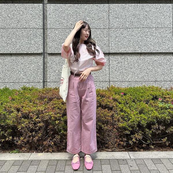 ワイドタック入りデニムパンツ | ファッション通販サイト NUGU