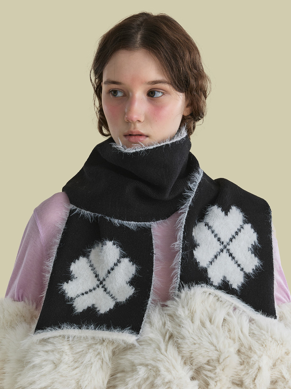 ★送料・関税込★SATUR★Nordic Intarsia Knit Muffler★ ☆送料・関税込☆SATUR☆Nordic Intarsia Knit Muffler☆ (SATUR