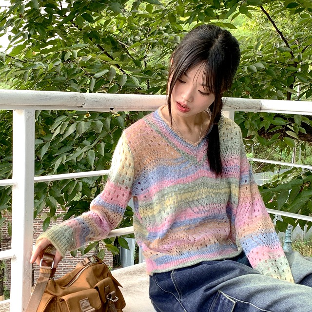 mintdesigns グラデーション　ニット グラデーションニット | ファッション通販サイト NUGU