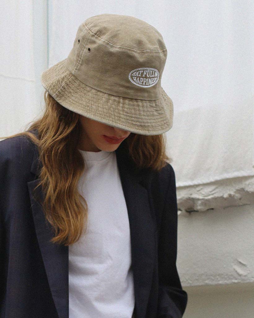 j-fit バケットハット トップガンベージュ L ロゴ バケットハット（ベージュ） | SHE'S ONLINE SHOP