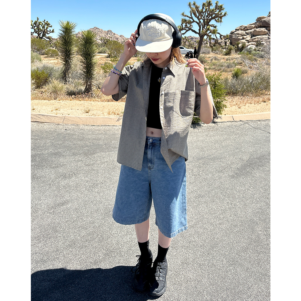 STEEPC ショーツデニム ハーフパンツ 25SS デニム シェフショーツ イージーシェフパンツ ハーフパンツ