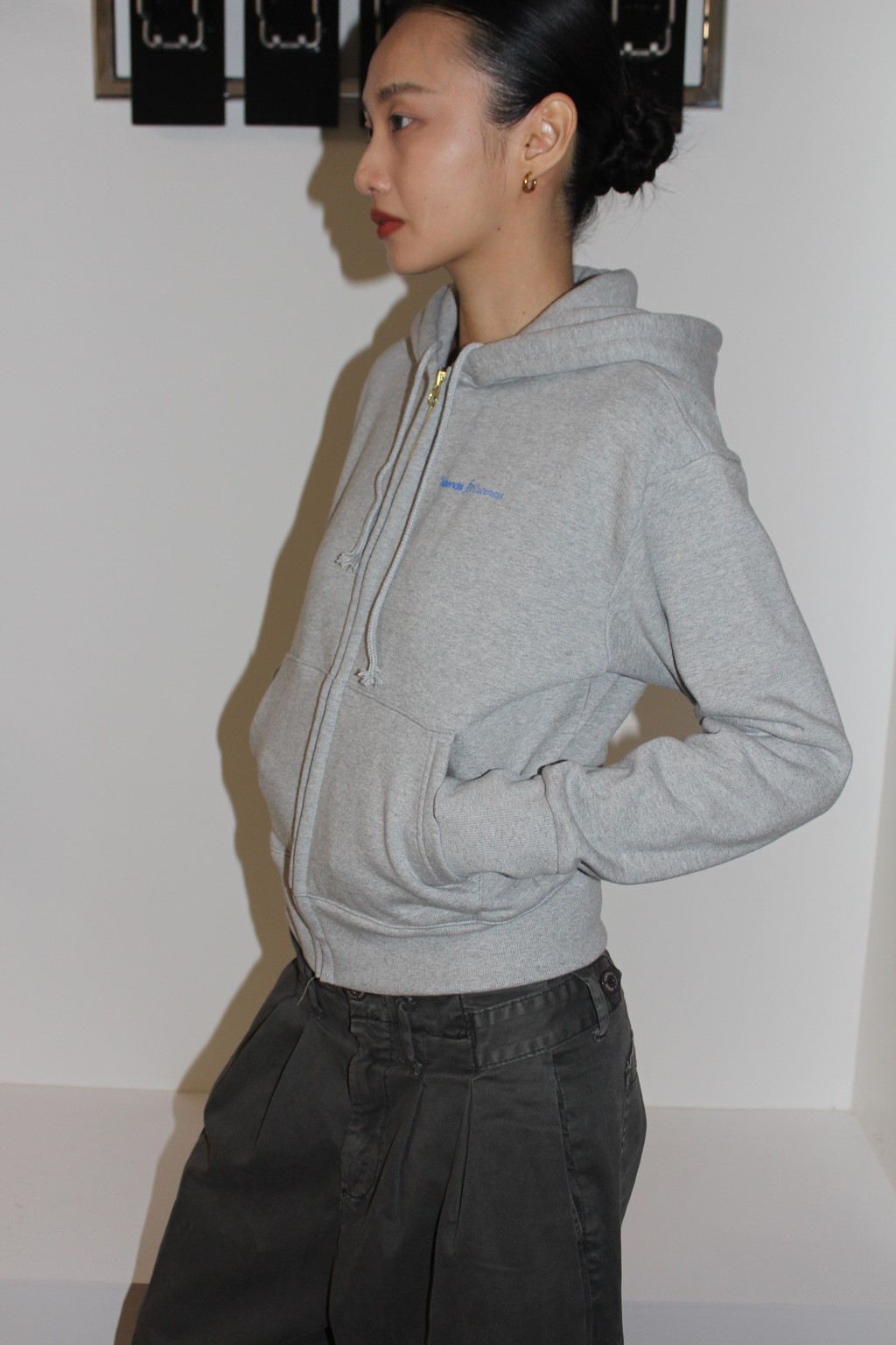 Attends for hoodie(Melange gray)