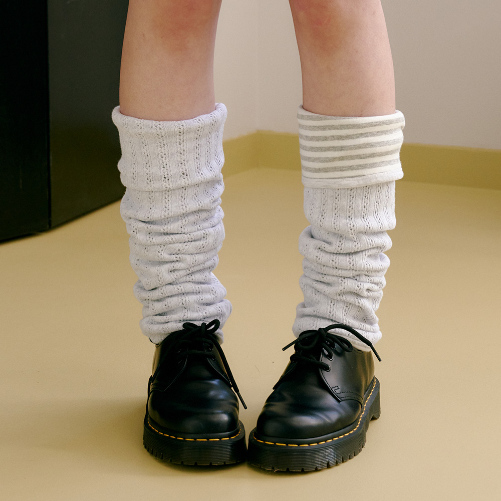 Reversible Leg Warmers, Grey