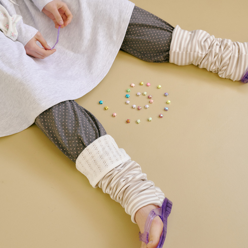 Reversible Leg Warmers, White