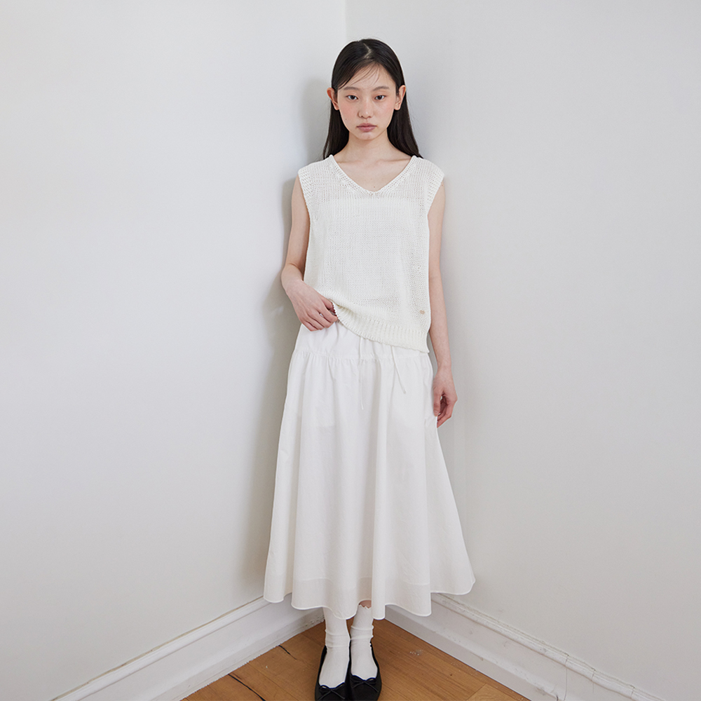 Tube cotton sleeveless top_OFF WHITE