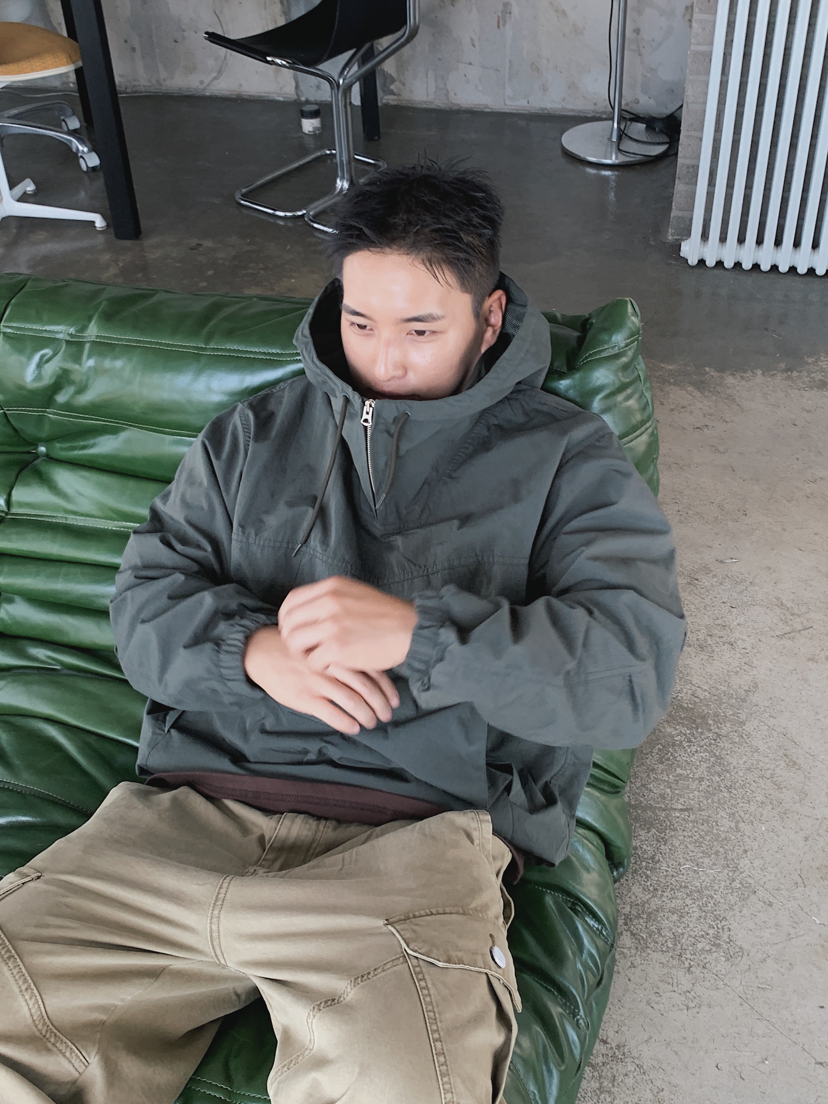 メッシュアノラックフードパーカー | ファッション通販サイト NUGU