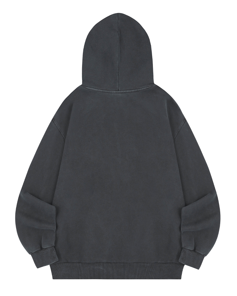 トップス antimid PIGMENT HOODIE ANTIMID PIGMENT LOGO ZIP HOODIE