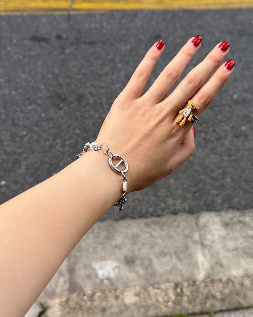 dauan jacari NY アンクルブレスレット　theelephant Bracelet -The SUN- Brilliant Silver ゴールド ブレスレット
