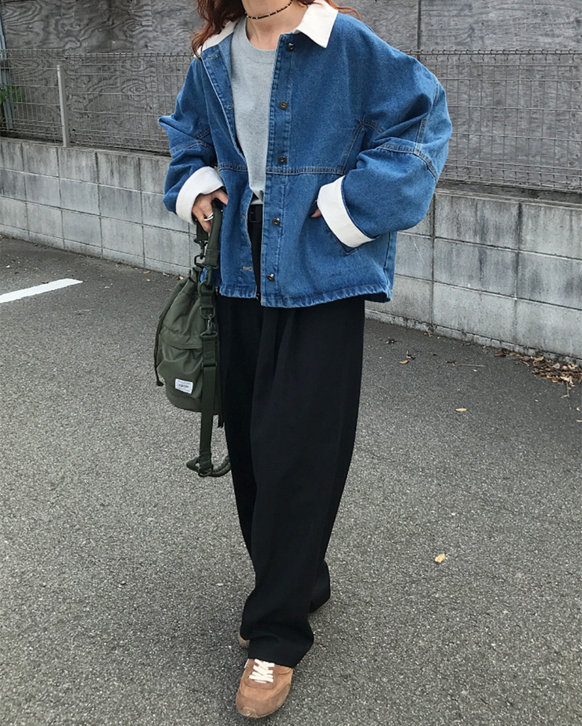 バイカラーデニムジャケット | ファッション通販サイト NUGU