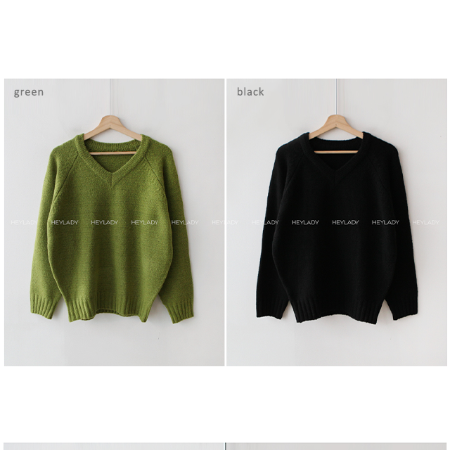 カラーVネックニット | ファッション通販サイト NUGU