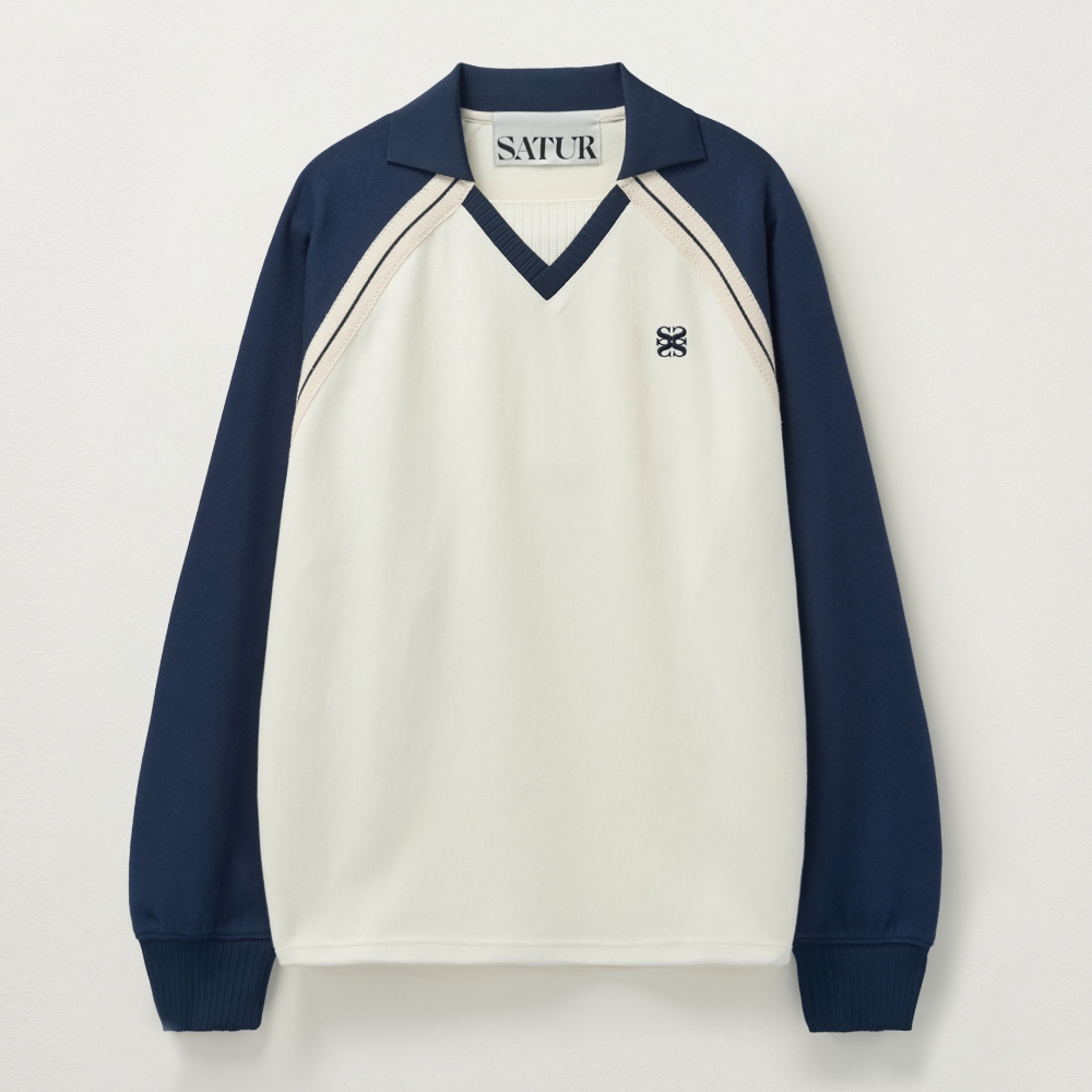 ◆SATUR◆ Lausanne sweatshirt sky blue SA243UTM08SB Lausanne Sweatshirt - Sky Blue | ファッション通販サイト NUGU