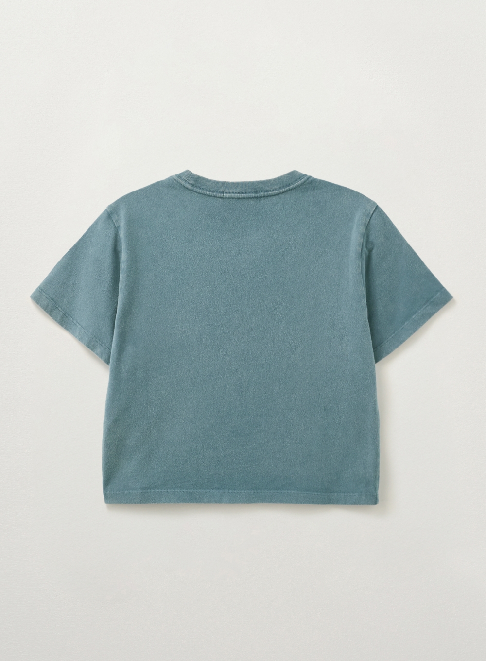 【SATUR】 (W) Arch Logo Pigment Washed T-shirt /追跡付 W) Arch Logo Pigment Washed T-shirt - Blue | ファッション