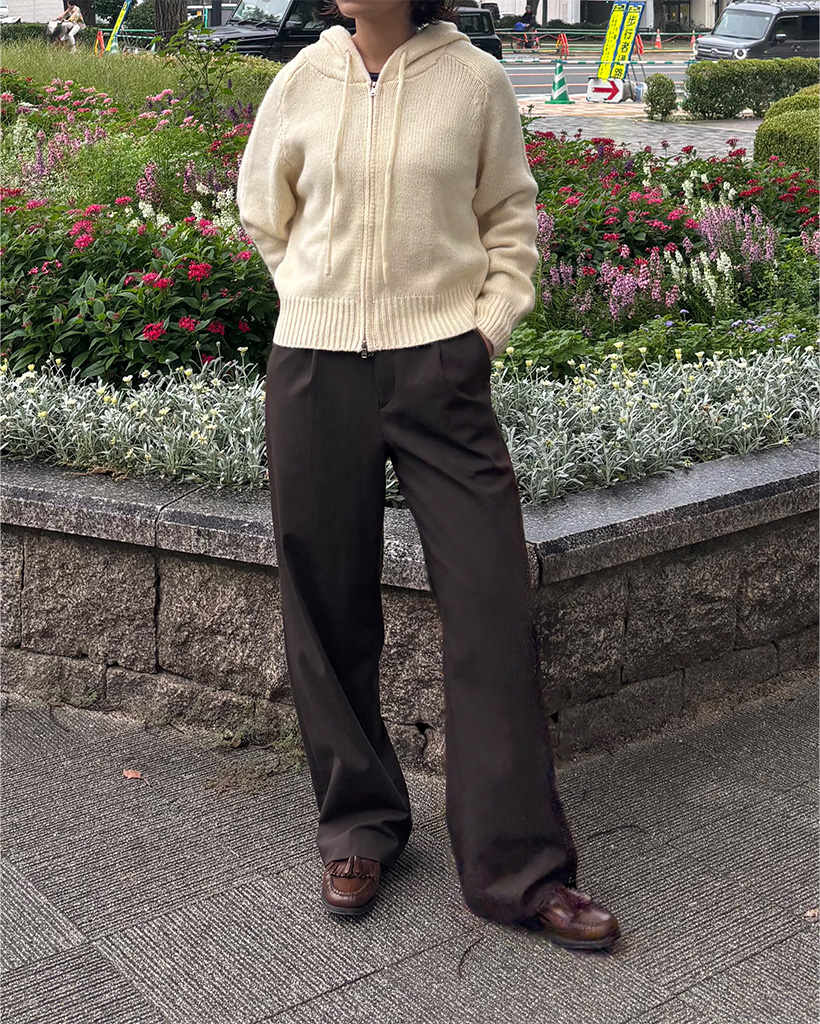 フードニットジップアップ | ファッション通販サイト NUGU