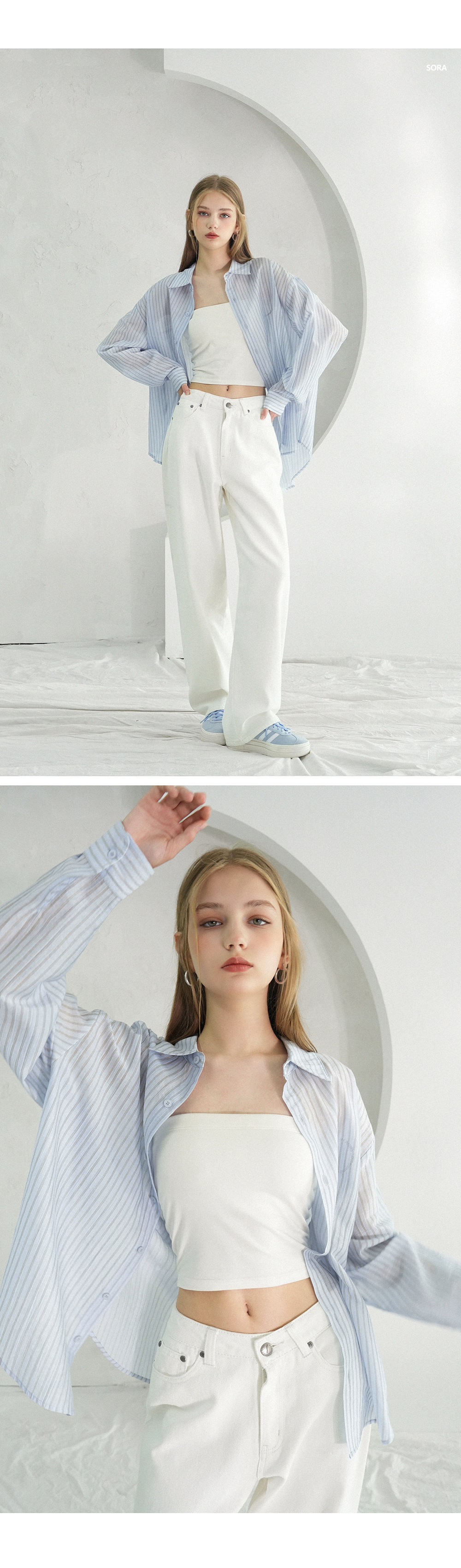 Cencel See-Through Classic Shirt PINK | ファッション通販