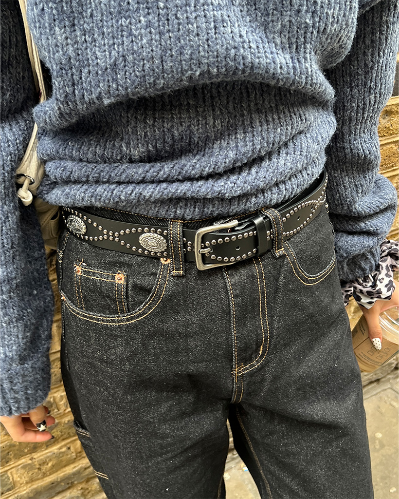 スタッズレザーベルト | ファッション通販サイト NUGU