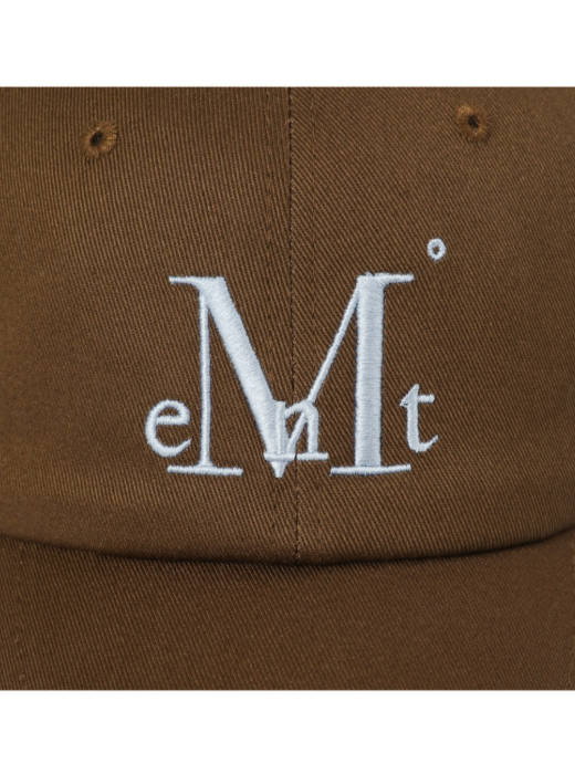MUCENT SIGNATURE BALL CAP (Brown (Blue logo)) キャップ