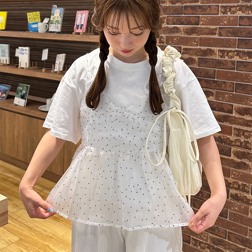 ドットフリルビスチェ | ファッション通販サイト NUGU