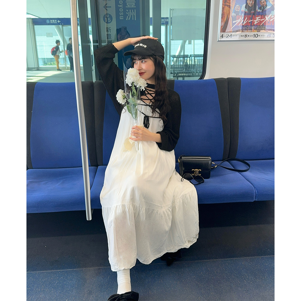 【新品未使用】Juemi リブ編みカーキニットパンツ 値下中】ジュエミ juemi ニットパンツ カーキ