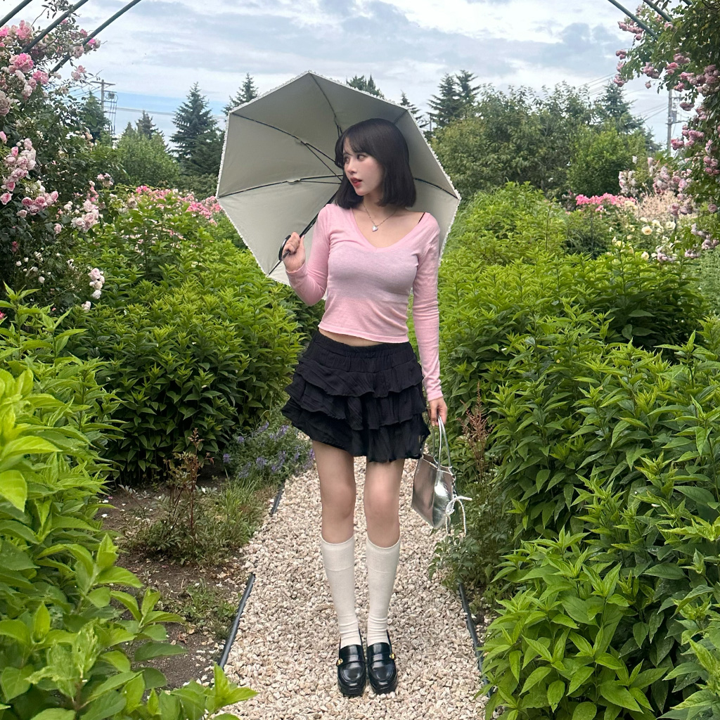 シフォンティアードミニスカート | ファッション通販サイト NUGU