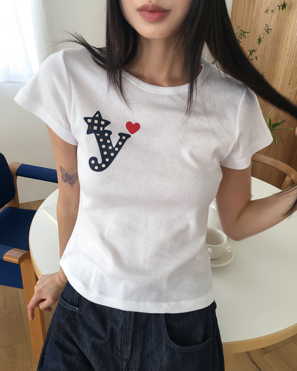 9090 ドットプリント 半袖Tシャツ 9090 ドットプリント 半袖Tシャツ 90 Logo Dot Tee – YZ