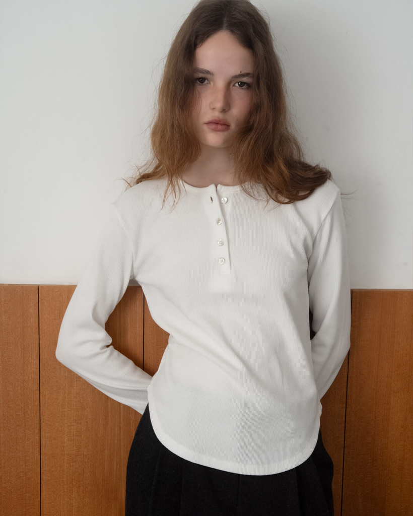 【購入特典】Ren Waffle Tee Ivory