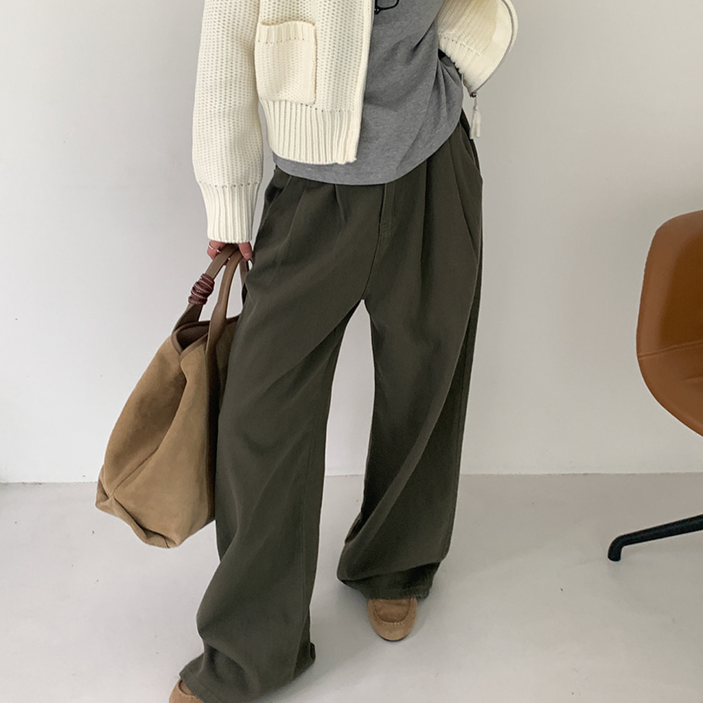 バックルタック入りワイドパンツ | ファッション通販サイト NUGU